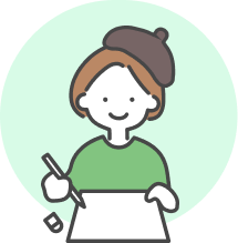 デザインをする女性ブランド力アップ