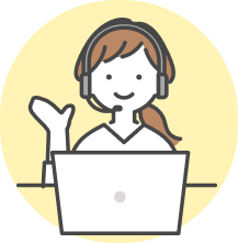 対応をする女性