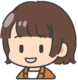 代表の笑顔イラスト