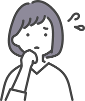 困っているショートカットの女性イラスト