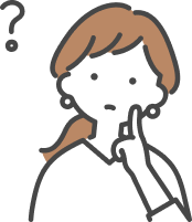 悩んでいる女性イラスト